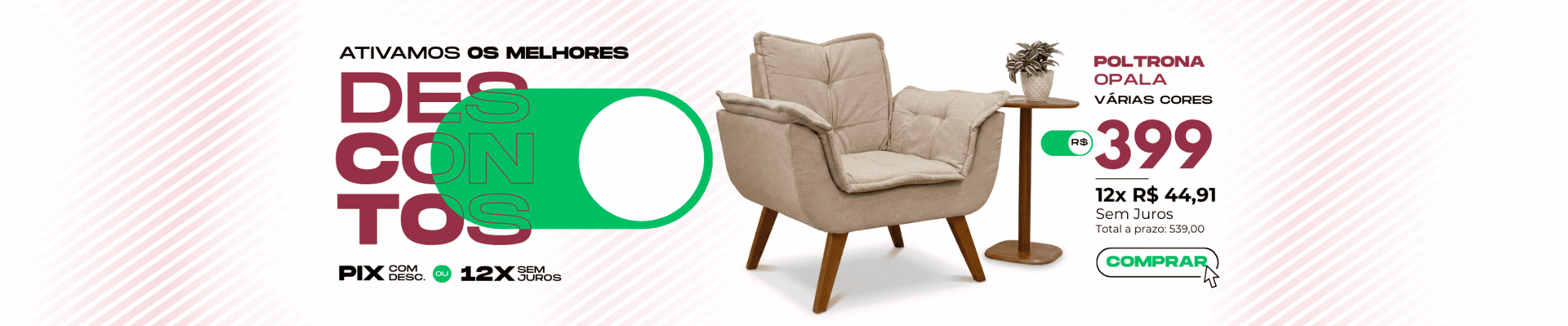 Banner Campanha Descontos ON
