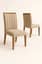 Cadeira para Mesa de Jantar Coimbra - Kit com 2 Unidades - Tecido Linho Cru - Encosto Anatômico e Estrutura 100% MDF - 1