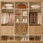 Guarda-Roupa Casal 6 Portas Charme - 6 Gavetas - 100% MDF - Naturale com Off White - 2.70m - 4