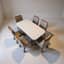 Mesa de Jantar Naturale/Off white Coimbra com 6 cadeiras - 3