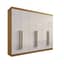 Guarda-Roupa Casal Da Vinci Plus - 6 Portas, 6 Gavetas, 100% MDF - 2.75m - Cinamomo com Off White - 1