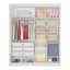 Guarda-Roupa Casal Athenas – 2 Portas de Correr, 3 Gavetas, 100% MDF, com Espelho – Cinamomo/Off White – 1,85 m - 3