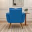 Poltrona Opala com Braçoes - Veludo Azul - 4