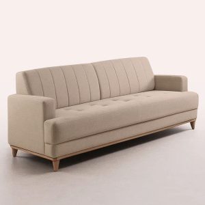SOFA ROMA 3 LUG TEC.CHENILE LINHO VENEZA/IMBUIA MEL C.DIAMANTE