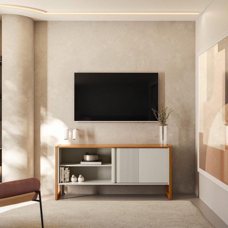 61Ib2AKVdwL. AC SL1000 Rack até 55" Leon 140x106 - Nature/Off White