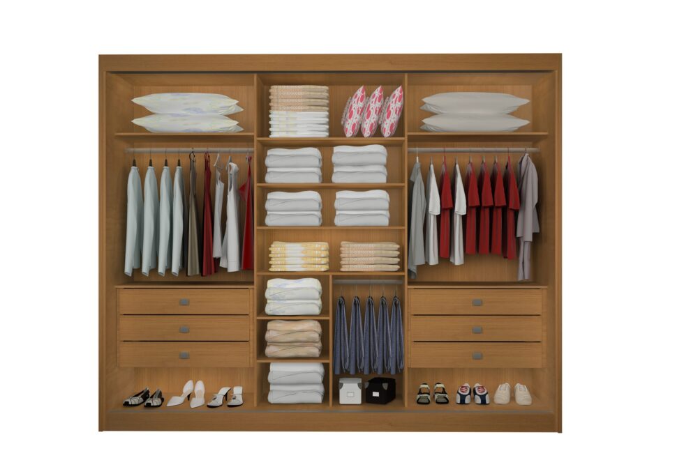 Copia de LOS ANGELES CINAMOMO DECORADO copiar scaled 1 Guarda-roupa Ripado 3 Portas 6 Gavetas Las Vegas - Branco - 273x230