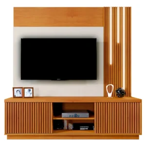 Home Siena com LED Cascata – Naturale/Off White – Para TV até 59”