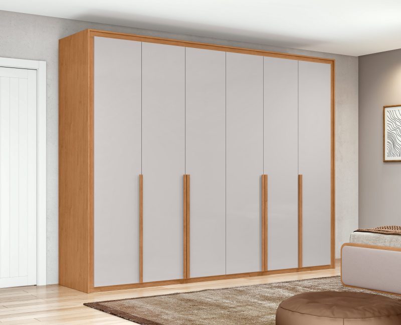 GR IMPERATORE AC OW scaled Guarda Roupa 6 Portas 8 Gavetas Virtus 274x240 - Amendoa/Off White
