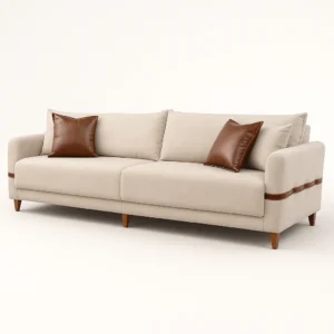 Sofá Abrantes linho creme - 225m
