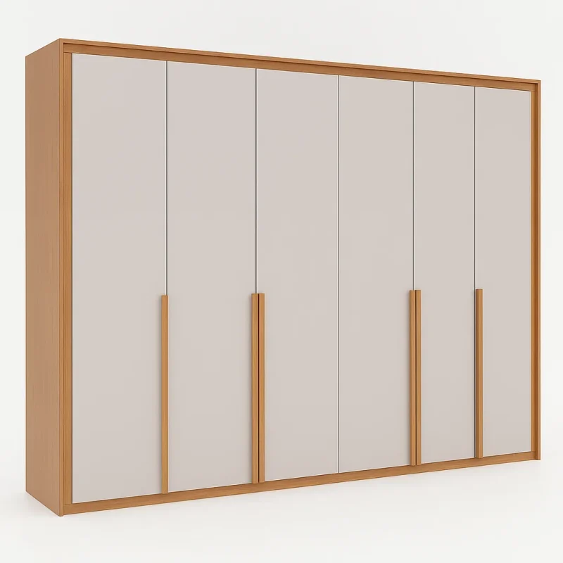 assets task 01k31q997bfjfaxe13vzhka5b9 1755625967 img 0 Guarda Roupa 6 Portas 8 Gavetas Virtus 274x240 - Amendoa/Off White