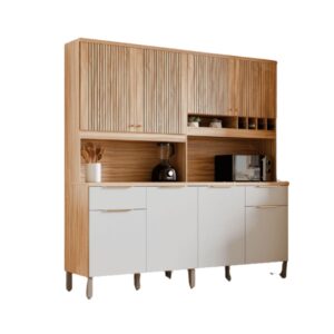 Kit Cozinha Ávila – 100% MDF – 206 cm