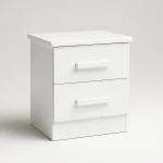 Mesa de cabeceira New Athos 2 gav - Branco