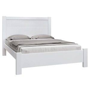 Cama Casal Orlando Plus Ripado - Branco