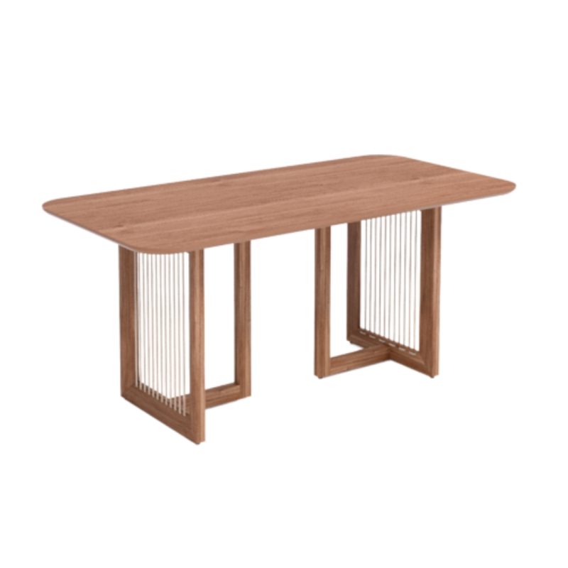1 2 1 Mesa de Jantar 180x90 Agnes - Cinamomo sem Vidro