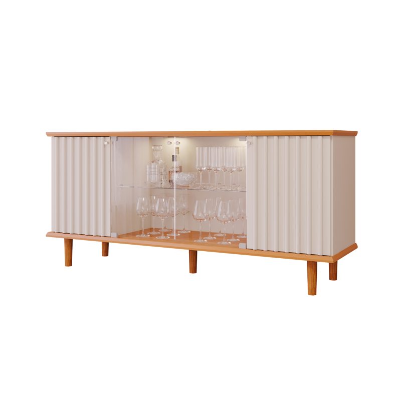 JANICE CINAMOMO Buffet 165x45 Tifany - Off White/Natural