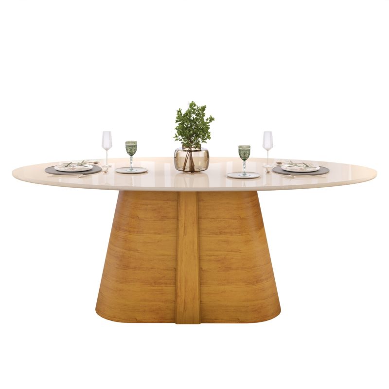 MESA RYZE 2180X1080 CEDRO FI scaled Mesa de Jantar 218x108 Celeste Organica - Off White/Cedro