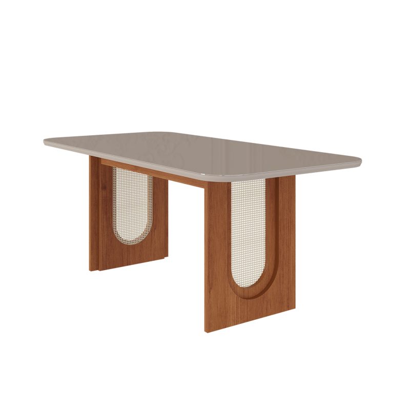 Valentina VD Mesa de Jantar 180x90 Esmeralda - Off White/Cinamomo