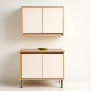 Conjunto de Cozinha Andira 2 peças 80×230 – Amendoa/Off White
