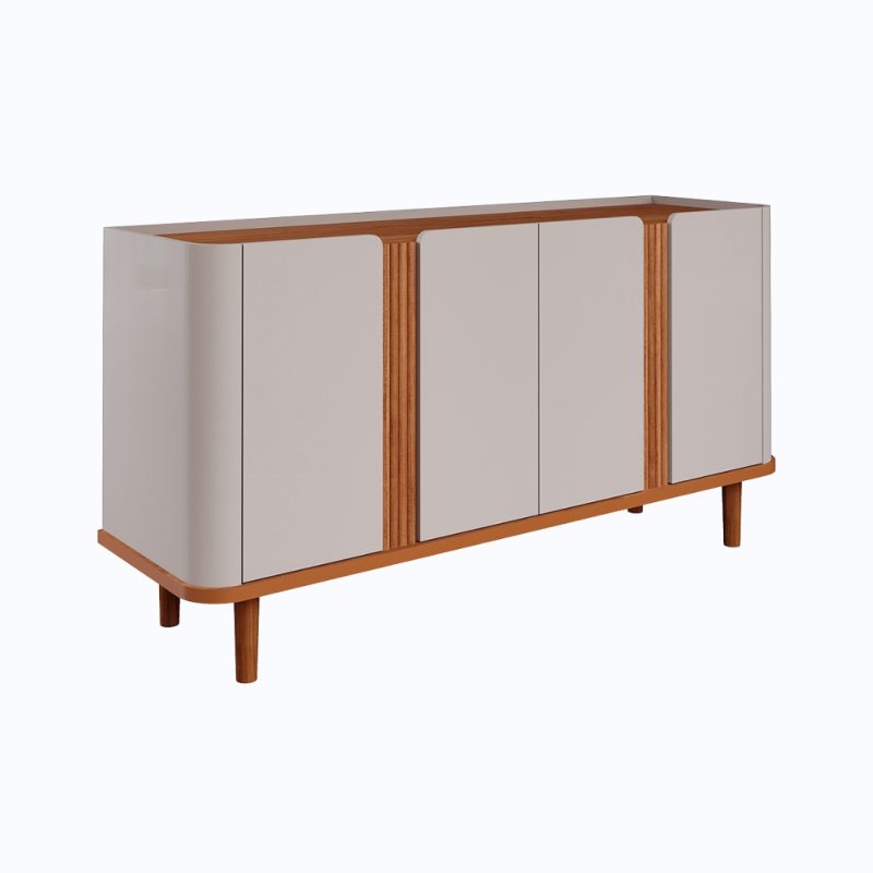 moveis 8 Buffet 153x45 Charlotte - Off White/Cinamomo