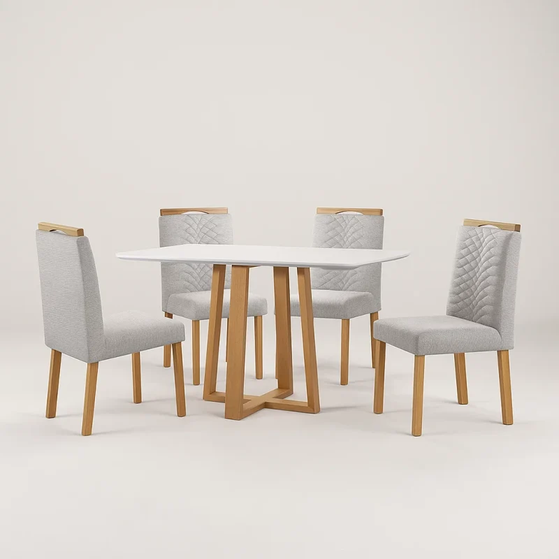 assets task 01k2msnc71egnsyrhff16bgyng 1755192897 img 0 1 Mesa de Jantar Pedro 120x80cm com 4 Cadeiras