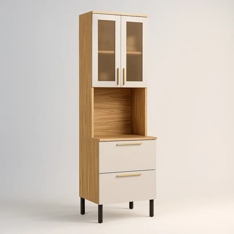 assets task 01k2q1ddkqfp8ba9j6by1y6xkc 1755267502 img 0 Paneleiro Microondas Florença 66 - Amendoa/Off White