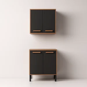 Conjunto de Cozinha 2 Peças Júpiter 80 cm – Cinamomo/Grafite